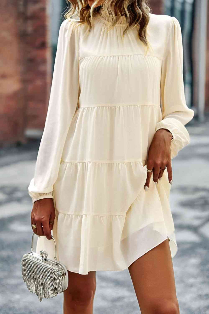 Ruffled Collar Mini Dress main image 1