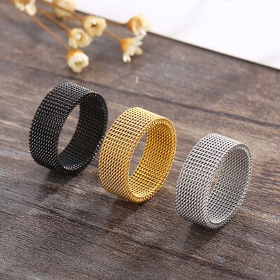 Weave Stainless Steel Ring