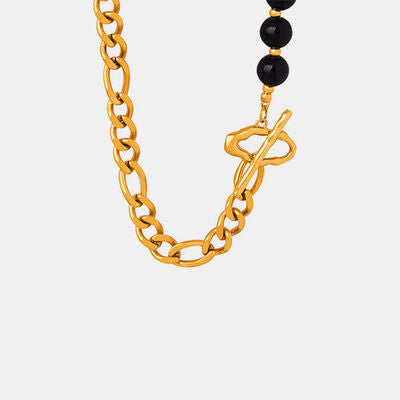 Bead Detail Chunky Chain Necklace